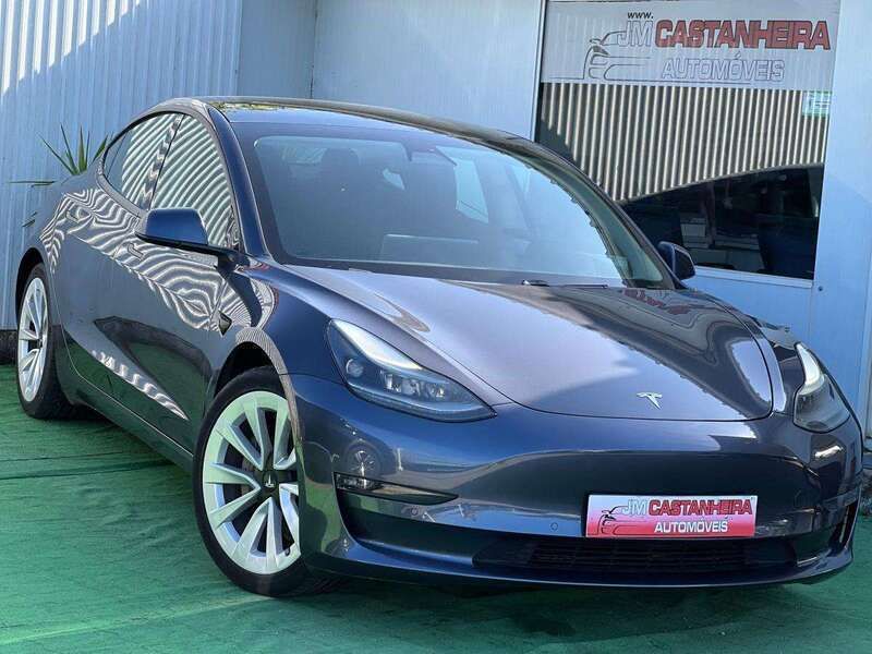 Cinza Usado 2021 Tesla Model 3 Long Range AWD Sedan | € 33.500 (Preço elevado) - Imagem 1/4