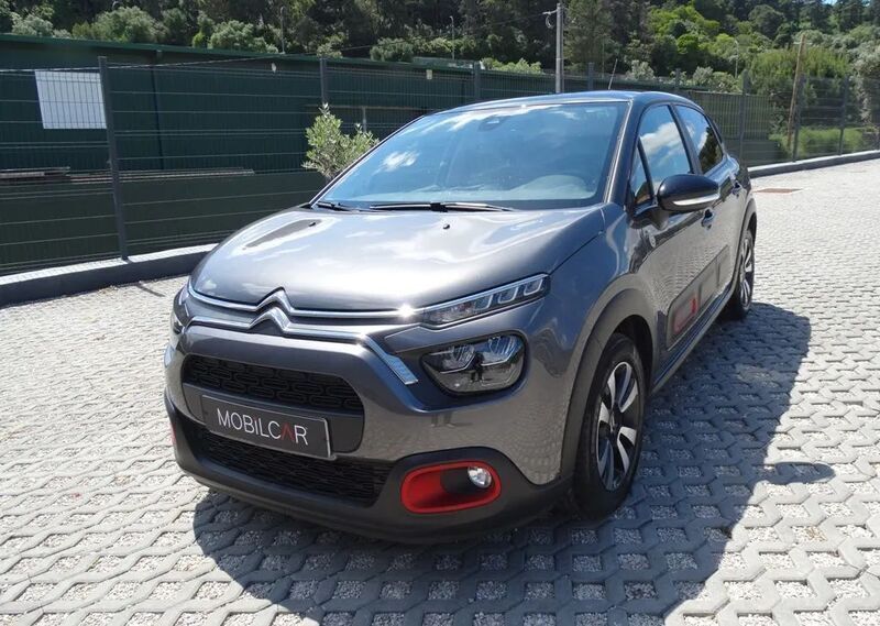 Cinza Usado 2022 Citroën C3 PureTech Citadino | € 13.450 (Preço justo) - Imagem 1/4