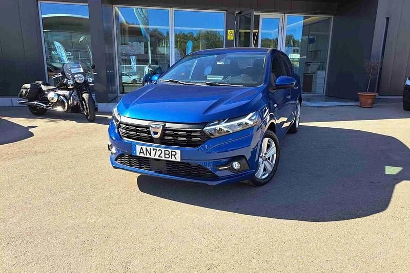 Azul Usado 2021 Dacia Sandero Comfort Citadino | € 13.990 (Bom preço) - Imagem 1/4