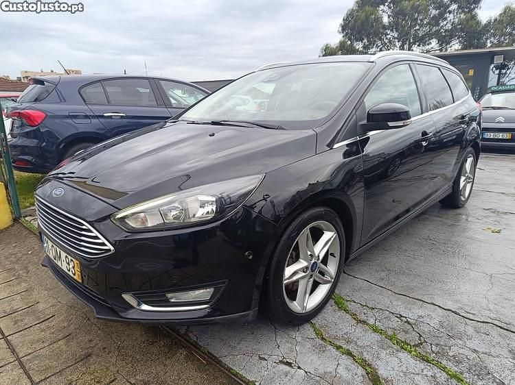 Preto Usado 2015 Ford Focus Titanium Carrinha | € 10.690 (Preço justo) - Imagem 1/1