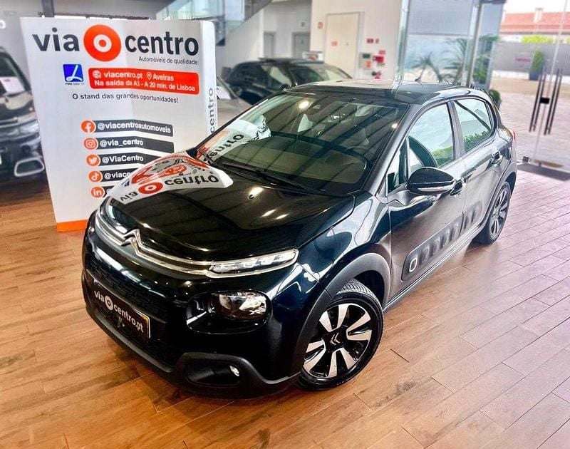 Preto Usado 2019 Citroën C3 PureTech Citadino | € 11.250 (Preço justo) - Imagem 1/4