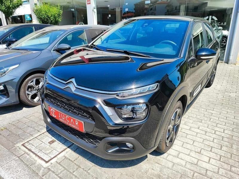 Preto Usado 2021 Citroën C3 Feel Citadino | € 13.500 (Preço justo) - Imagem 1/4