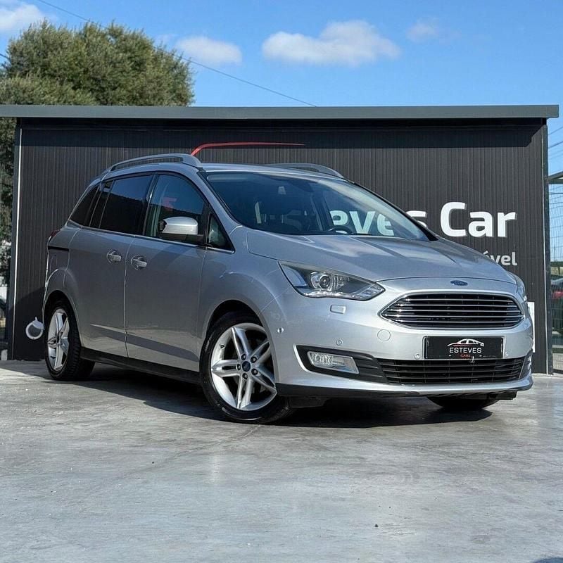 Cinza Usado 2017 Ford C-MAX Trend+ Monovolume | € 14.500 (Preço justo) - Imagem 1/4