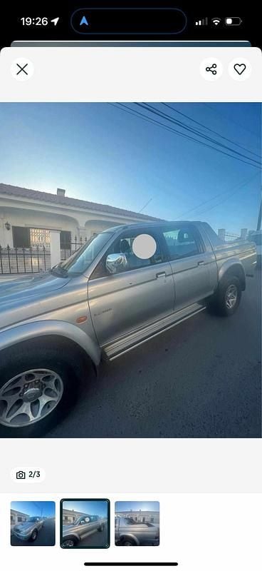 Usado Mitsubishi L200 99 HP (72 kW) 2000 Cinzento Pickup