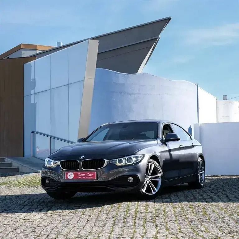 Cinzento Usado 2017 BMW 420 Gran Coupé Sport Line Coupé | € 31.900 (Caro) - Imagem 1/4