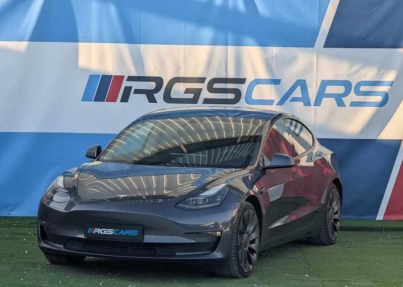 Cinzento Usado 2021 Tesla Model 3 Performance Sedan | € 32.490 (Bom preço) - Imagem 1/4