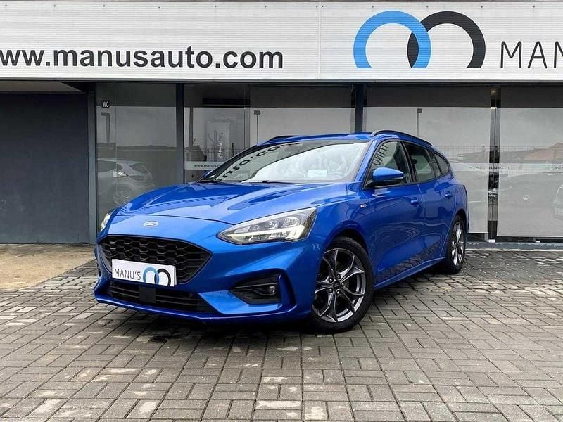 Azul Usado 2021 Ford Focus ST-Line Carrinha | € 16.990 (Preço justo) - Imagem 1/4