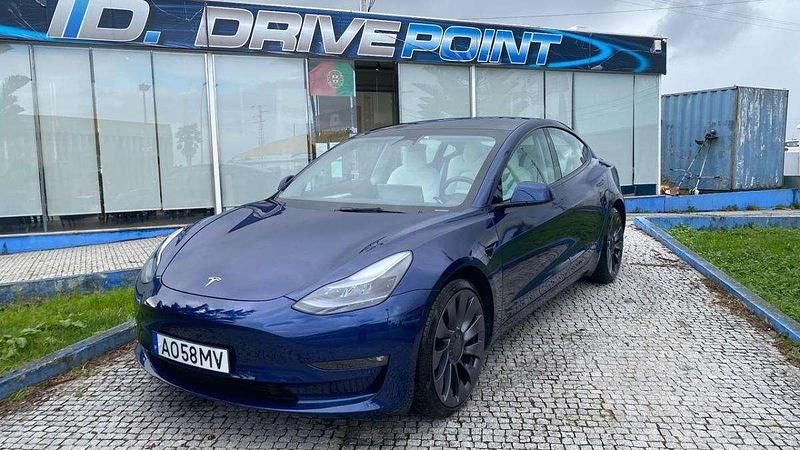 Usado Tesla Model 3 Performance 377 kW (513 HP) 2022 Azul Sedan