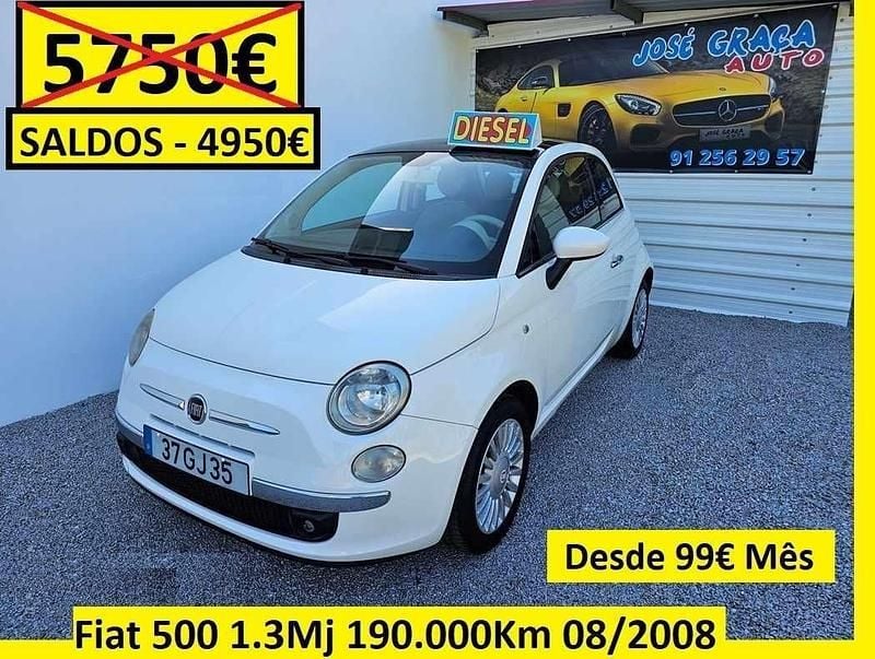 Branco Usado 2008 Fiat 500 | € 4.950 (Preço justo) - Imagem 1/4