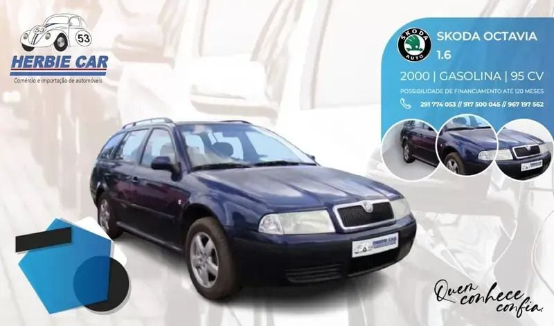 Usado Skoda Octavia 95 HP (69 kW) 2000 Azul Carrinha