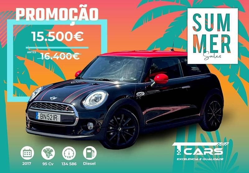 Preto Usado 2017 Mini ONE Citadino | € 16.400 (Caro) - Imagem 1/4