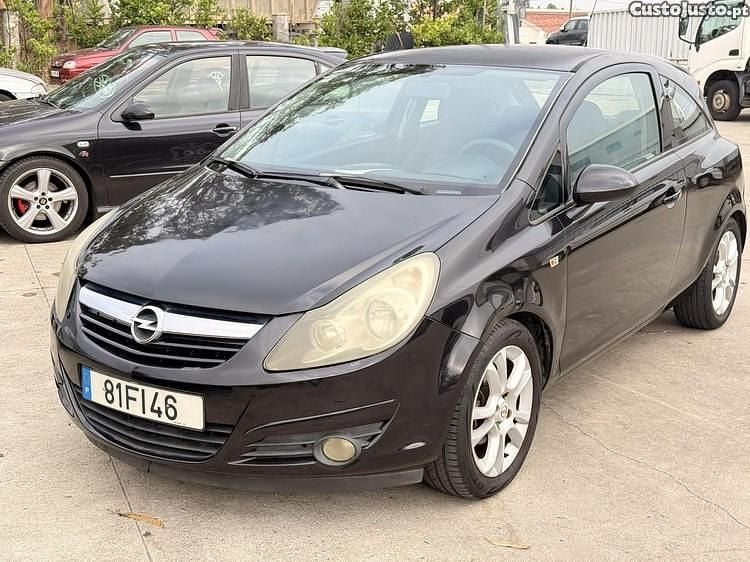 Preto Usado 2008 Opel Corsa Coupé | € 2.700 (Super Preço) - Imagem 1/1