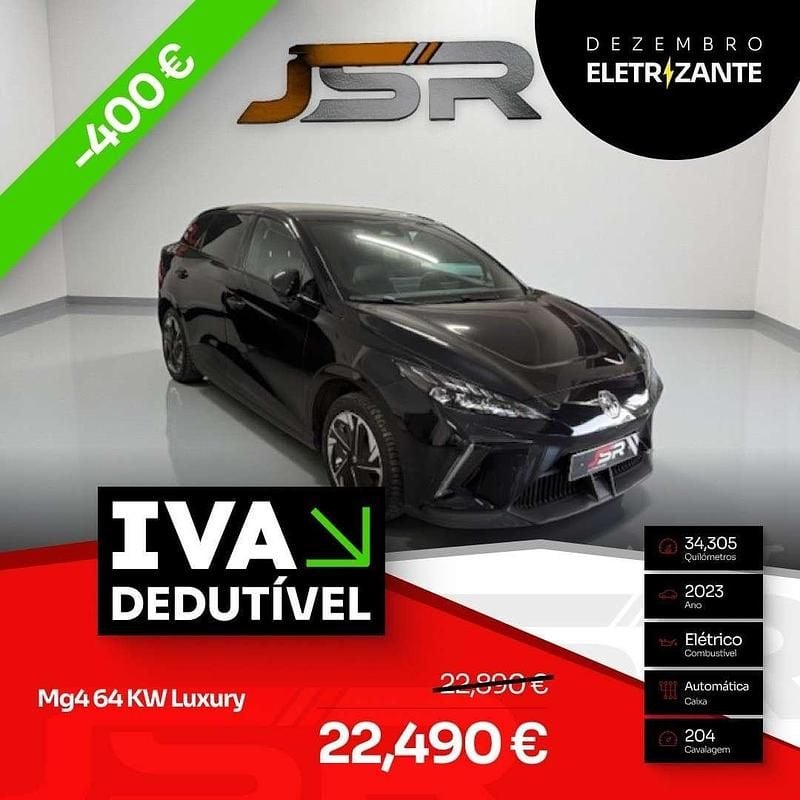 Preto Usado 2023 MG MG4 EV Luxury Citadino | € 22.490 (Preço justo) - Imagem 1/4