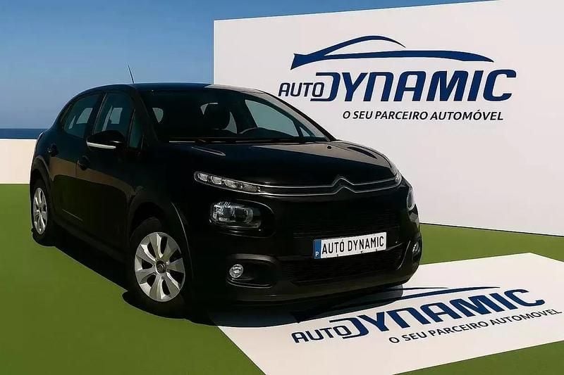 Preto Usado 2017 Citroën C3 Attraction Citadino | € 12.000 (Caro) - Imagem 1/4