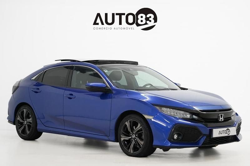 Azul Usado 2018 Honda Civic Elegance Sedan | € 20.990 (Preço elevado) - Imagem 1/4