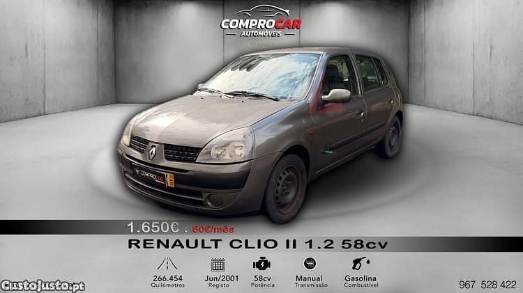 Cinza Usado 2001 Renault Clio II | € 1.650 (Preço justo) - Imagem 1/1