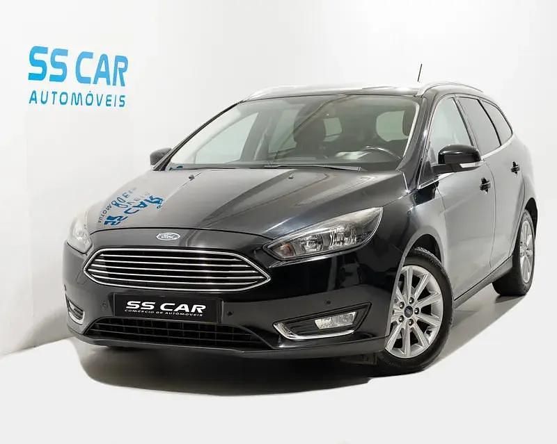 Preto Usado 2015 Ford Focus Titanium Carrinha | € 8.750 (Bom preço) - Imagem 1/4