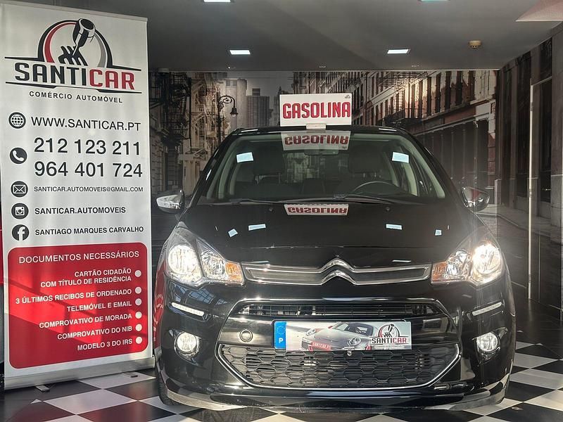 Preto Usado 2014 Citroën C3 PureTech Citadino | € 8.490 (Preço elevado) - Imagem 1/4