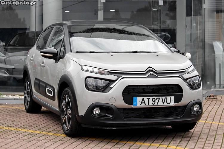 Cinza Usado 2022 Citroën C3 PureTech Citadino | € 12.990 (Preço justo) - Imagem 1/1