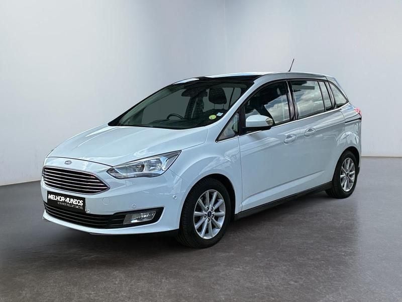 Branco Usado 2018 Ford C-MAX Titanium Monovolume | € 17.990 (Caro) - Imagem 1/4