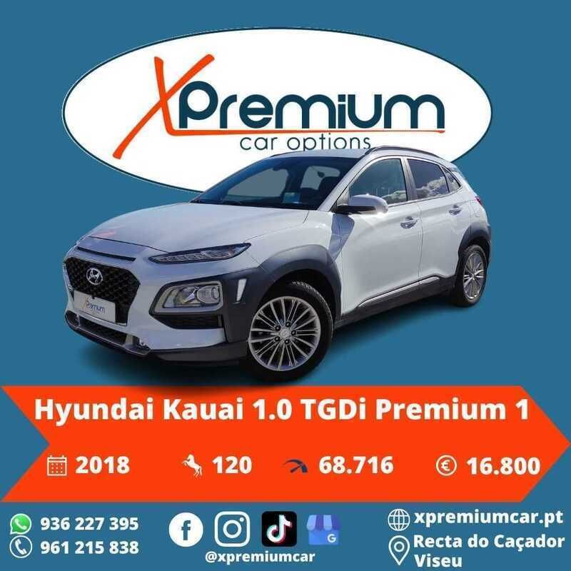 Branco Usado 2018 Hyundai Kauai Premium SUV | € 16.400 (Preço justo) - Imagem 1/4
