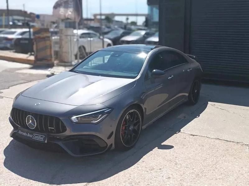 Cinza mountain Usado 2022 Mercedes CLA45 AMG AMG Coupé | € 74.000 (Preço elevado) - Imagem 1/4
