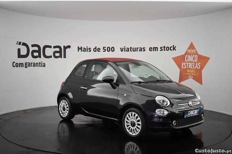 Preto Usado 2020 Fiat 500C Lounge Cabrios | € 9.999 (Preço justo) - Imagem 1/1