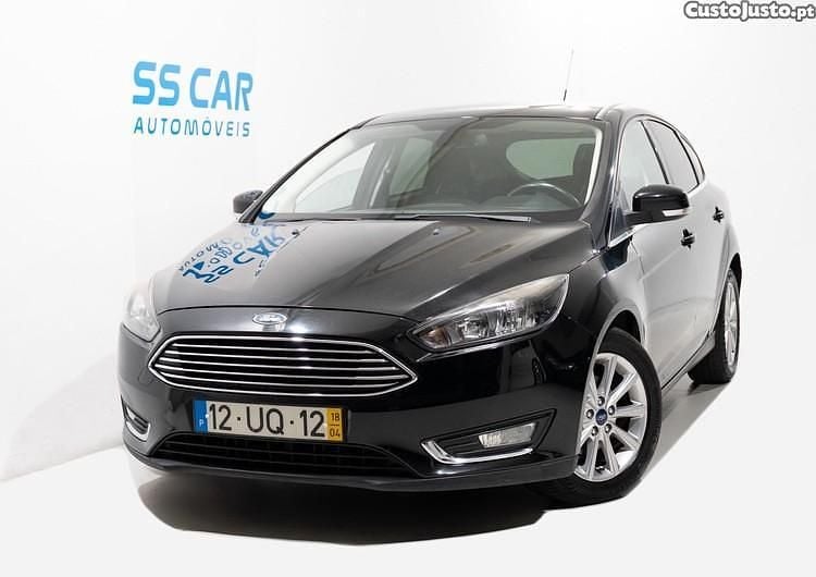 Preto Usado 2018 Ford Focus Titanium Citadino | € 10.490 (Super Preço) - Imagem 1/1