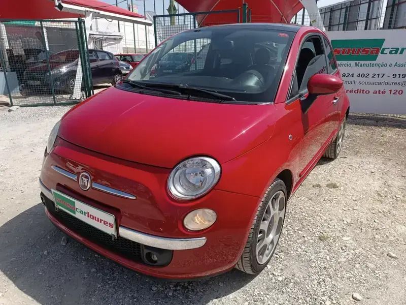 Vermelho Usado 2009 Fiat 500 Sport Citadino | € 6.300 (Preço justo) - Imagem 1/4