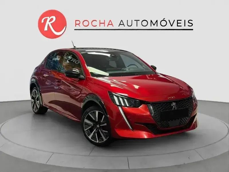 Vermelho Usado 2021 Peugeot e-208 GT-line Citadino | € 17.999 (Preço justo) - Imagem 1/4