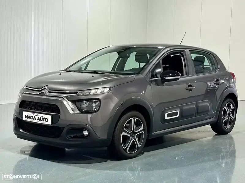 Cinzento Usado 2021 Citroën C3 Feel Citadino | € 14.850 (Preço justo) - Imagem 1/4