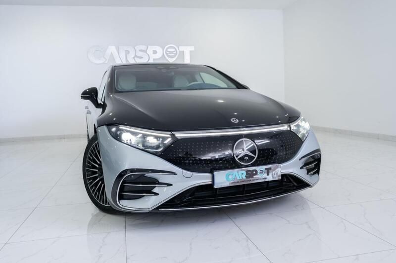 Cinza prata Usado 2022 Mercedes EQS580 Edition Sedan | € 99.980 - Imagem 1/4