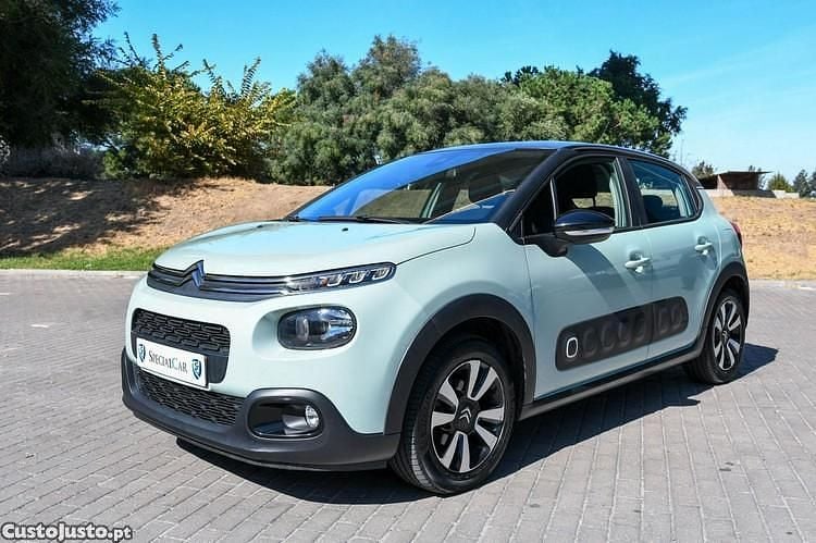 Verde Usado 2019 Citroën C3 Feel Citadino | € 9.950 (Bom preço) - Imagem 1/1