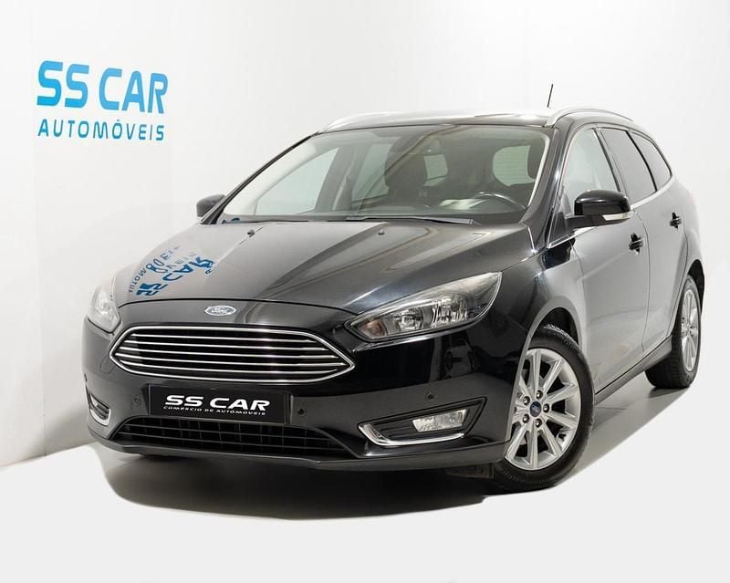 Preto Usado 2015 Ford Focus Titanium Carrinha | € 8.750 (Bom preço) - Imagem 1/4