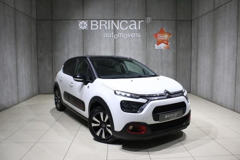 Branco Usado 2021 Citroën C3 PureTech Citadino | € 9.990 (Bom preço) - Imagem 1/4