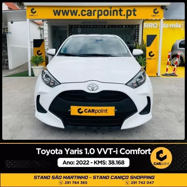 Branco Usado 2022 Toyota Yaris Comfort Citadino | € 18.900 (Preço justo) - Imagem 1/4