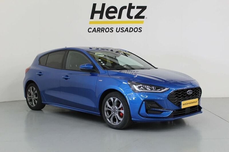 Azul Usado 2022 Ford Focus ST-Line | € 19.890 (Preço justo) - Imagem 1/4