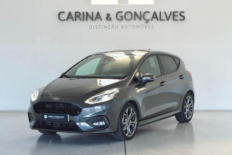 Cinza Usado 2021 Ford Fiesta ST-Line Citadino | € 16.950 (Preço justo) - Imagem 1/4
