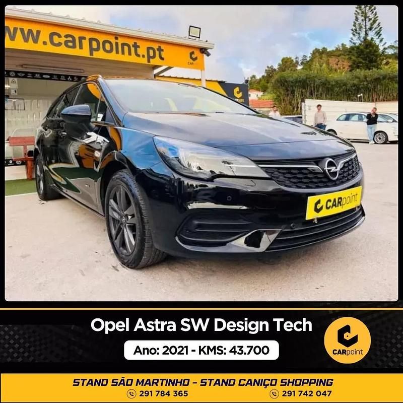 Usado Opel Astra Design & Tech 130 HP (95 kW) 2021 Preto Carrinha