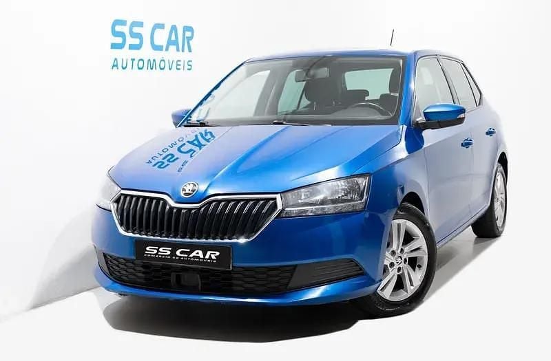 Azul Usado 2021 Skoda Fabia Ambition | € 9.950 (Super Preço) - Imagem 1/1