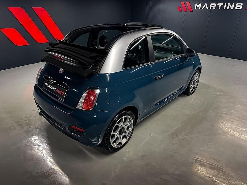 Azul Usado 2013 Fiat 500C Lounge Cabrios | € 9.990 (Preço elevado) - Imagem 1/4