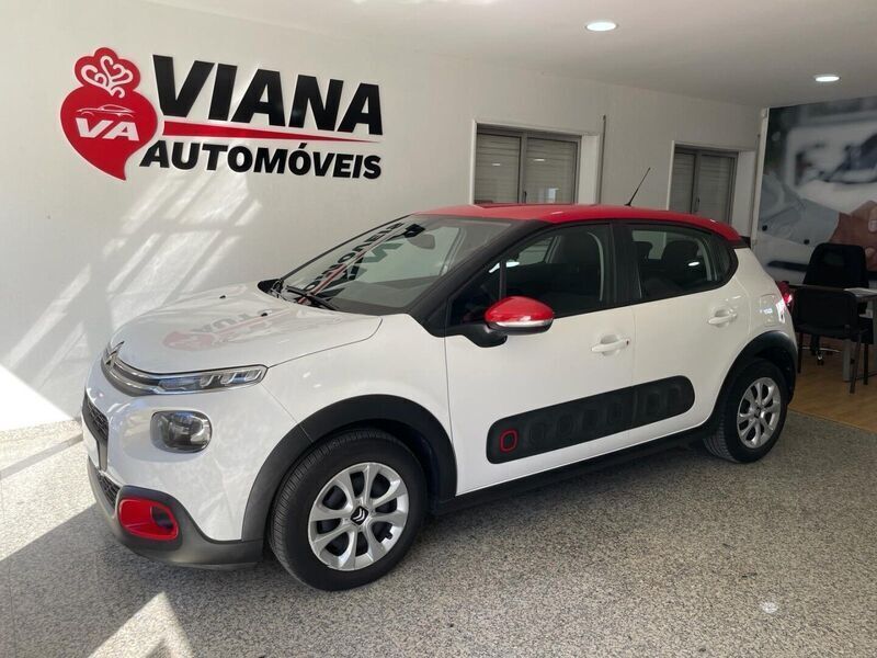 Branco Usado 2019 Citroën C3 PureTech Citadino | € 11.990 (Preço justo) - Imagem 1/4