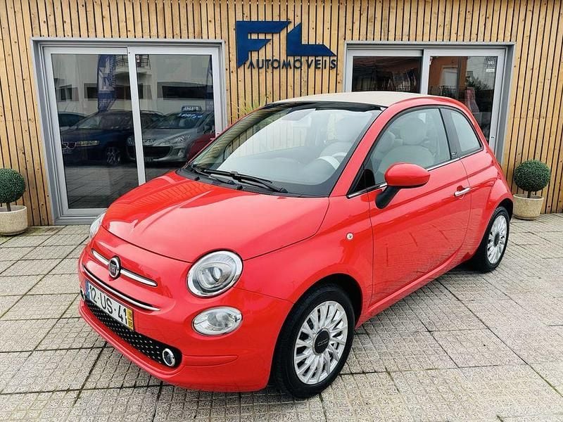 Vermelho Usado 2018 Fiat 500C Lounge Cabrios | € 11.500 (Preço justo) - Imagem 1/4
