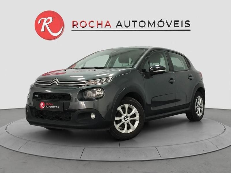 Cinza Usado 2018 Citroën C3 Feel Citadino | € 10.499 (Preço justo) - Imagem 1/4