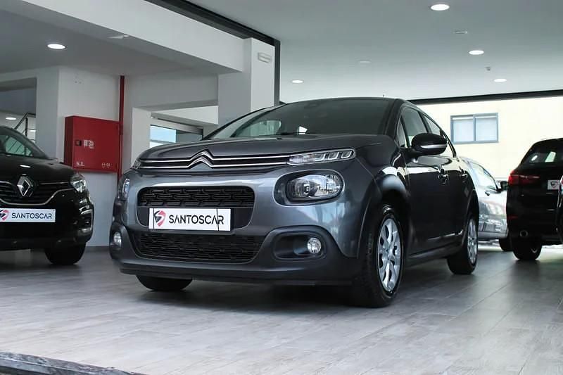 Cinzento Usado 2019 Citroën C3 Citadino | € 12.900 (Preço justo) - Imagem 1/4