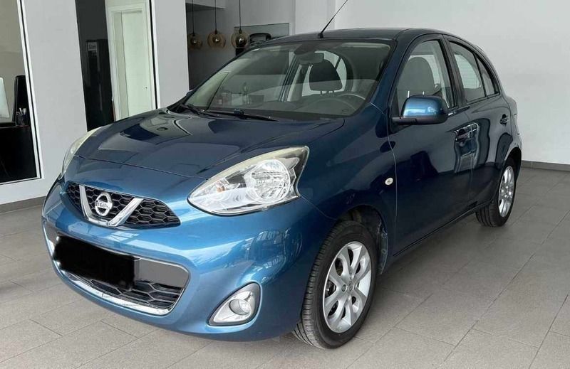 Azul Usado 2015 Nissan Micra Acenta Citadino | € 11.900 - Imagem 1/4