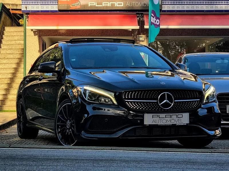 Preto Usado 2017 Mercedes CLA220 Shooting Brake AMG line Carrinha | € 28.500 (Caro) - Imagem 1/4