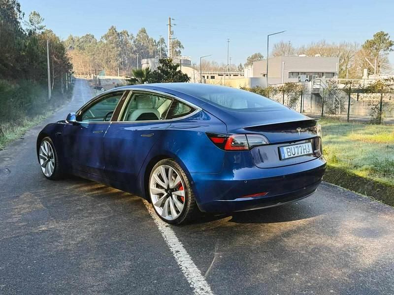 Usado Tesla Model 3 Performance 377 kW (513 HP) 2019 Azul Sedan