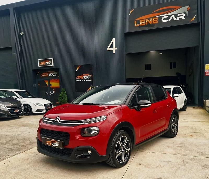 Vermelho Usado 2020 Citroën C3 PureTech Citadino | € 16.999 (Caro) - Imagem 1/4