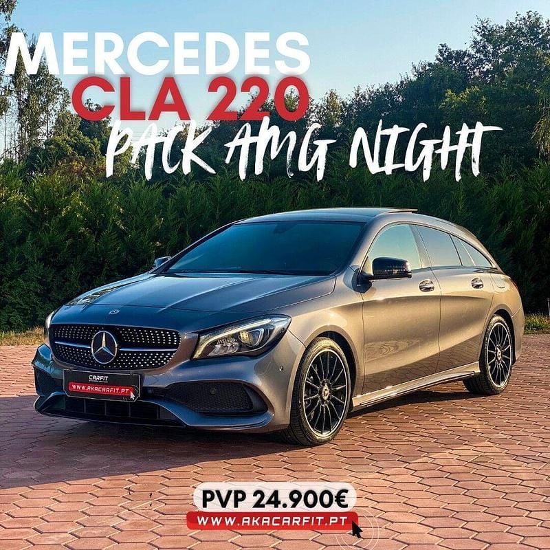 Cinza Usado 2018 Mercedes CLA220 Shooting Brake AMG line Carrinha | € 24.900 (Bom preço) - Imagem 1/4